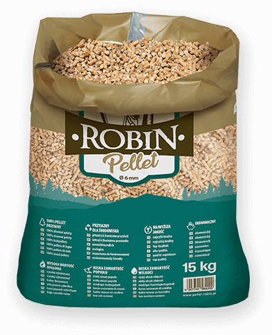 worek pelletu opałowego Robin do kupienia w Przemkowie lub sklepie internetowym